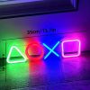 1pc PS Game Symbol Shape Neon Sign, PS Game Chart Lamp Battery/USB Power Supply, Used For Table And Wall Decoration Lights
