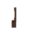 Dark brown, Column Coat Rack with Storage Shoe Cabinet