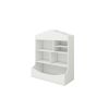 Multi-Functional 7 Shelf Bookcase, Storage Display, Rack, Organizer, White,14.37" D x 31.50" W x39.37" H