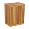 Oceanstar Spa-Style Bamboo Storage Laundry Hamper, Rectangular