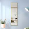 The 4rd generation aluminum alloy metal frame wall mounted full body mirror, bathroom makeup mirror, bedroom entrance, decorative mirror