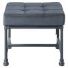 Grey and Sandy Grey Rectangle Ottoman