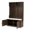 Wood Coat Rack, Storage Shoe Cabinet, with Clothes Hook, with Sponge Pad Product, Multiple Storage Racks, bedroom, porch wardrobe storage rack