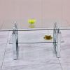 W 39.4" X D 19.7 " X H 17.7" Transparent tempered glass coffee table, coffee table - as picture
