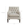Button Tufted Accent Chair - as Pic