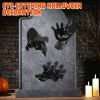 3Pcs Creepy Reaching Hands With Lighted Candles Wall Mounted Halloween Decoration Witch Devil Hand Aesthetic Goth Gothic Life-Sized Horror Hands Hangi