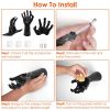 3Pcs Creepy Reaching Hands With Lighted Candles Wall Mounted Halloween Decoration Witch Devil Hand Aesthetic Goth Gothic Life-Sized Horror Hands Hangi