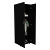 Black Slim Barkley Armoire Closet for Bedroom Mudroom Hallway Entry Foyer