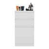 We Have Furniture Asturias Modern Minimalist Armoire Dresser Jewelry Box, White