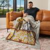 Star Wars Classic Retro C-3PO & R2-D2 Silk Touch Throw Blanket 40 x 50 inches