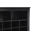 ON-TREND Sleek Design 24 Shoe Cubby Console, Modern Shoe Cabinet with Curved Base, Versatile Sideboard with High-quality for Hallway, Bedroom