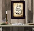 "Friends" By Susan Boyle, Printed Wall Art, Ready To Hang Framed Poster, Black Frame - as Pic
