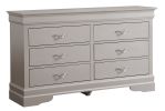 Glory Furniture Lorana G6500-D Dresser , Silver Champagne