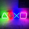 1pc PS Game Symbol Shape Neon Sign, PS Game Chart Lamp Battery/USB Power Supply, Used For Table And Wall Decoration Lights