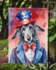 Scottish Deerhound Patriotic American Garden Flag Mailbox Flag Decorative Yard Flag Banner Outside Patio Artwork Yard Flower Beds, Garden Size
