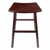 Katashi Fan Shape Bar Stool; Walnut