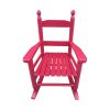 Children's rocking rose red chair- Indoor or Outdoor -Suitable for kids-Durable - as Pic