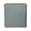 Oceanstar Double Soft Sided Laundry Hamper Sorter With Bamboo Rim Lid