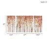 Triptych 3-piece Textured Canvas Wall Art Set - as Pic