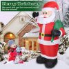 6.4ft Inflatable Christmas Giant Santa Claus Blow up Santa Claus - Red