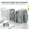Retractable Bookend Book Stand Multifunction Book Folder Bookshelf With Pen Holder