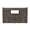 Chapella 2-Drawer Sideboard Dark Walnut