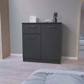 Modern Black Wengue Wood Carlin Bedroom Storage Cabinet