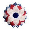 Wreaths for Front Door Modern Ndependence Day Wreath Patriot Wreath American Flag Red New Year Lights Fall Wreath with Pumpkins - Red - One Size