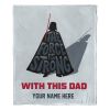 [Personalization Only] Star Wars Classic Force is Strong with Dad (Personalized Silk Touch Throw)