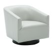 Garland Dove Grey Wood Base Swivel Chair - as Pic