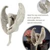 1pcs Sorrow Angel Statue Crafts; Pure White Love Angle With Wings Sculpture Ornaments; For Home Decor Bedroom Office Garden Tabletop - Angel