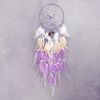 4pc; Fairy Butterfly Dream Catcher Gradient Color Crystal Stone Life Tree Feather Wind Chime Ornament Home Shop Decoration Pendant Finished Product Wi