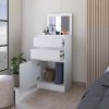 We Have Furniture Asturias Modern Minimalist Armoire Dresser Jewelry Box, White