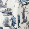 White & Blue Floral Patterned Armchair, Vintage