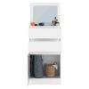 We Have Furniture Asturias Modern Minimalist Armoire Dresser Jewelry Box, White