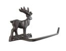 Cast Iron Moose Hand Towel Holder 10"