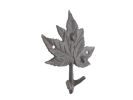 Cast Iron Maple Tree Leaves Decorative Metal Tree Branch Hooks 6.5"