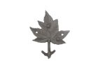 Cast Iron Maple Tree Leaves Decorative Metal Tree Branch Hooks 6.5"