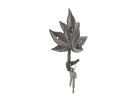 Cast Iron Maple Tree Leaves Decorative Metal Tree Branch Hooks 6.5"