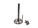 Cast Iron Black Bear Kitchen Paper Towel Holder 16"