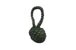 Antique Seaworn Bronze Cast Iron Sailors Knot Door Stopper 10"