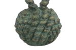 Antique Seaworn Bronze Cast Iron Sailors Knot Door Stopper 10"