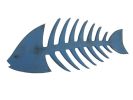 Wooden Rustic Dark Blue Fishbone Wall Mounted Decoration 25"