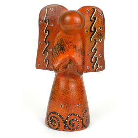 Soapstone Angel Sculptures (Option: Orange)