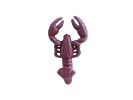 Cast Iron Decorative Wall Mounted Lobster Hook 5"