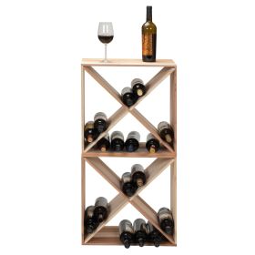 24 Bottle Modular Wine Rack (Option: 2Pcs)