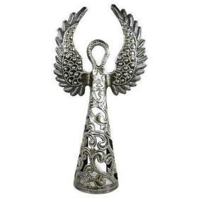 Metalwork Angel - Croix des Bouquets (Option: 16" Wings Up)