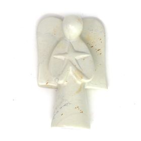 Angel Soapstone Sculpture (Option: Holding Star)