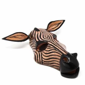 Wood African Animal Mask (Option: Zebra)