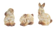 Ceramic Bunny Rabbit Figurines Terra Cotta